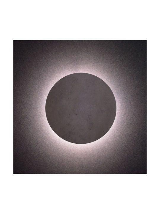 Aca Eclipse Modern Lamp Wall with Integrated LED and Warm White Light Gray 22cm