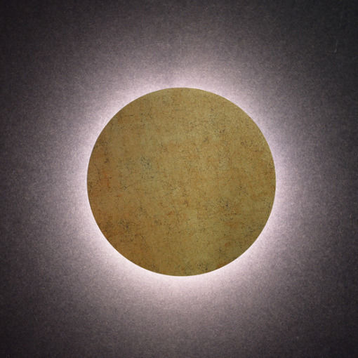 Aca Eclipse Модерен Осветително тяло За стена с вграден LED Кафяв 22см.