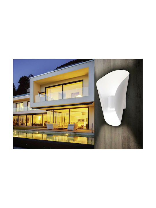 Eglo Bosaro Modern Lumină de Perete cu LED Integrat și Lumină Alb Cald Argintiu 17x17cm