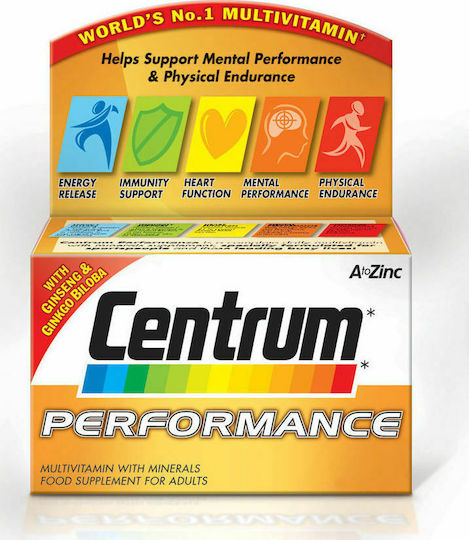 Centrum Performance Мултивитамин за Енергия 30 Таблетки
