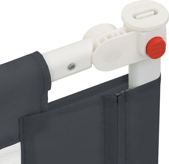 vidaXL Klappbar Bettschutzgitter für das Bett Einfache Installation aus Stoff in Gray Farbe 160x25x95εκ. 1Stück
