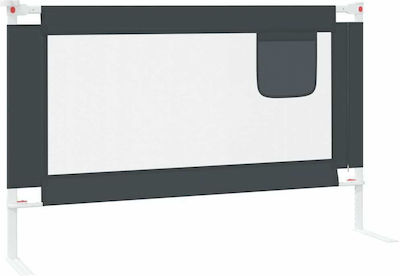 vidaXL Foldable Bed Rails made of Fabric in Gray Color 120x25x95εκ. 1pcs