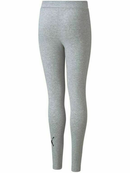 Kinder Leggings Sport Lang Gray ESS Logo
