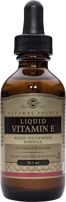 Solgar Natural Liquid Vitamin E Mixed Tocopherol Complex with Wheat Germ Oil Βιταμίνη για Αντιοξειδωτικό 2000iu 59.2ml