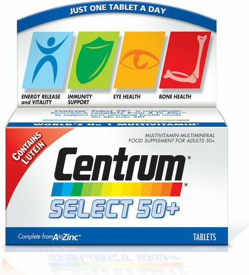 Centrum Select 50+ Multivitamin for Energy & Immune System Boost 30 Tablets