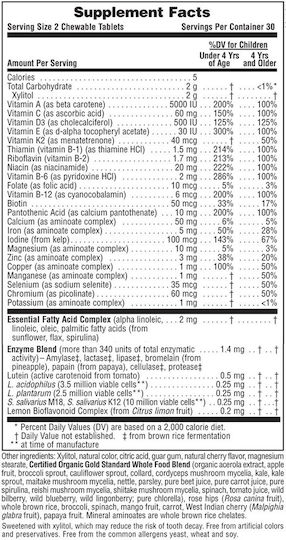 Nature's Plus Animal Parade GOLD Multivitamin für Stärkung des Immunsystems Kirsche Orange Traube 60 Kautabletten