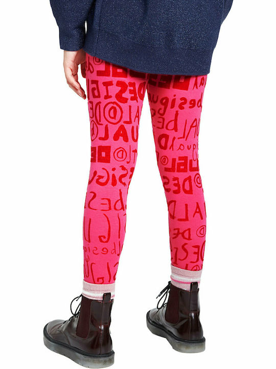 Desigual Leggings pentru Copii Lung Fuchsia