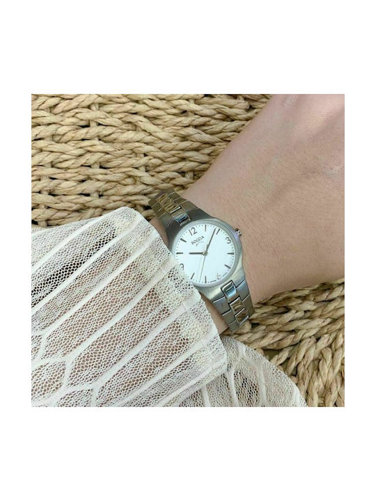 Boccia Watch with Silver Metal Bracelet