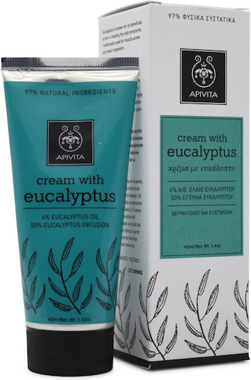Apivita Eycalyptus Cremă cu Eucalipt pentru Ușurința Respirației 40ml