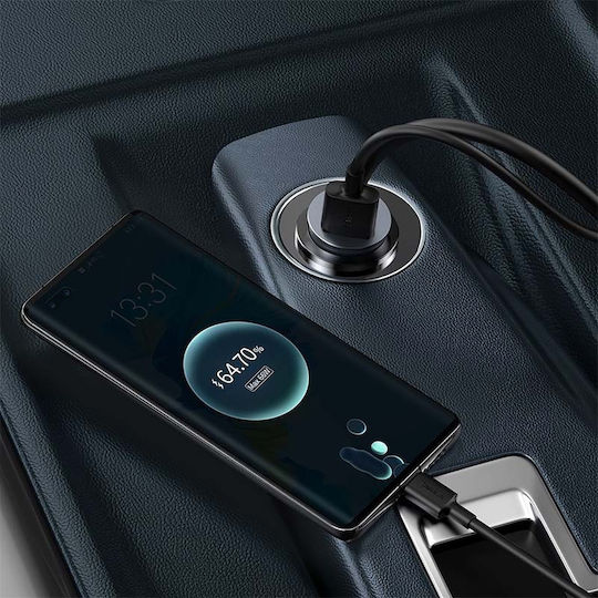 Baseus Share Together Încărcător Auto 120W Încărcare Rapidă cu Porturi: 3xUSB 1xType-C Gri Culoare
