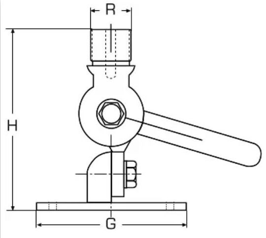Inoxmare Βάση κεραίας Inox A4