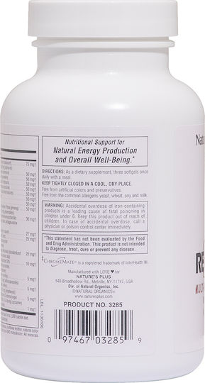 Nature's Plus Regeneration Multivitamin for Energy 90 Softgels
