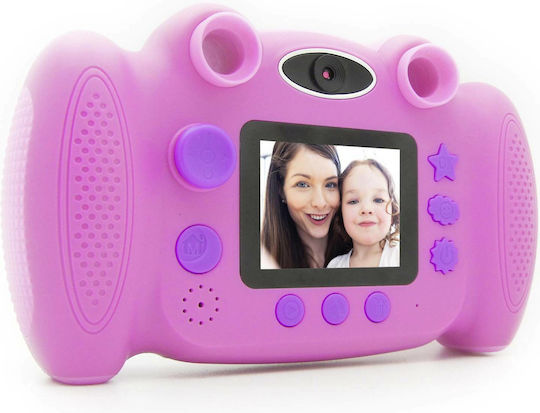 EasyPix KiddyPix Blizz Children's Camera 2MP with Thermal Printing Optical Zoom 4x Pink