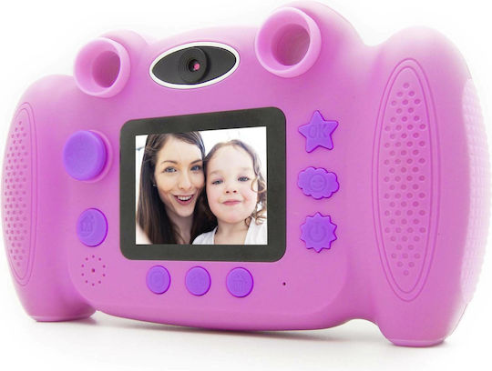 EasyPix KiddyPix Blizz Children's Camera 2MP with Thermal Printing Optical Zoom 4x Pink