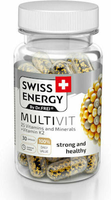 Swiss Energy Multivit Vitamin for Energy & Immune System Boost 30 caps