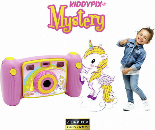 EasyPix KiddyPix Mystery Compact Φωτογραφική Μηχανή 1.3MP με Οθόνη 2" και Ανάλυση Video Full HD (1080p) Ροζ