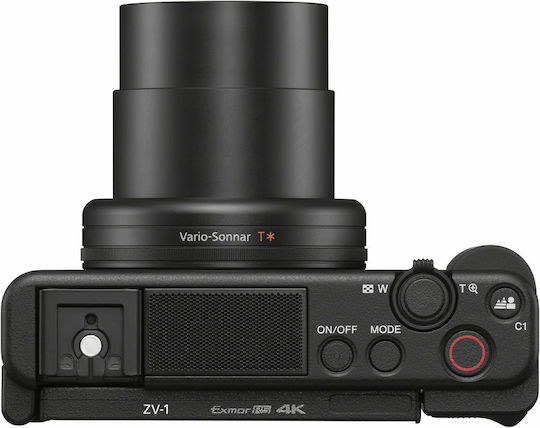 Sony ZV-1 Compact Camera 20.1MP 4K UHD Optical Zoom 2.7x + Sony GP-VPT2BT Black