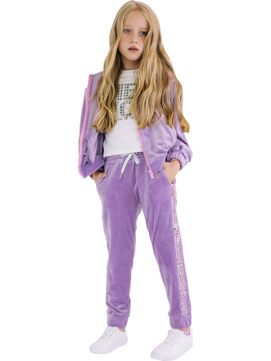 Pantaloni De Trening Pentru Copii Lila