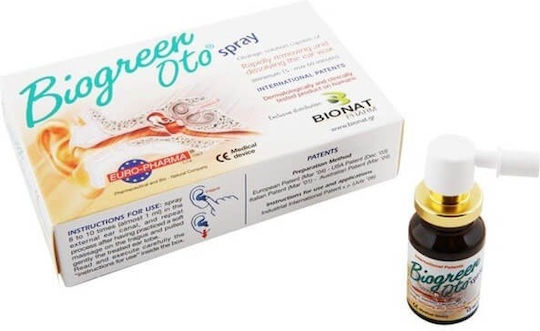 Bionat Biogreen Oto Spray για Καθαρισμό Αυτιών 1τμχ