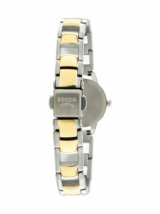 Boccia Women's Watch with Gold Metal Bracelet
