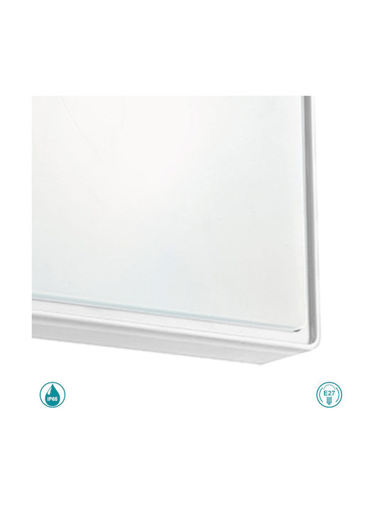 Ondaluce Picca Outdoor Ceiling Flush Mount in White Color PL.PICCA/PC-B.CO