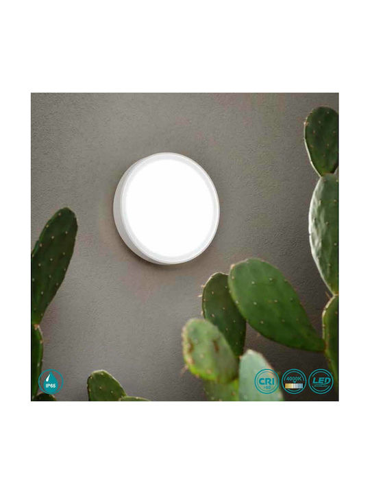 Ondaluce Aidi Outdoor Ceiling Flush Mount in White Color PL.AIDI/B.CO