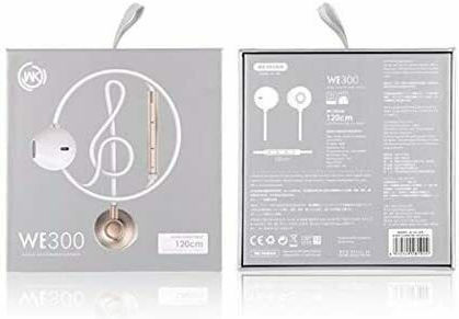 WK WE300 În ureche Handsfree cu Mufă 3.5mm Aur