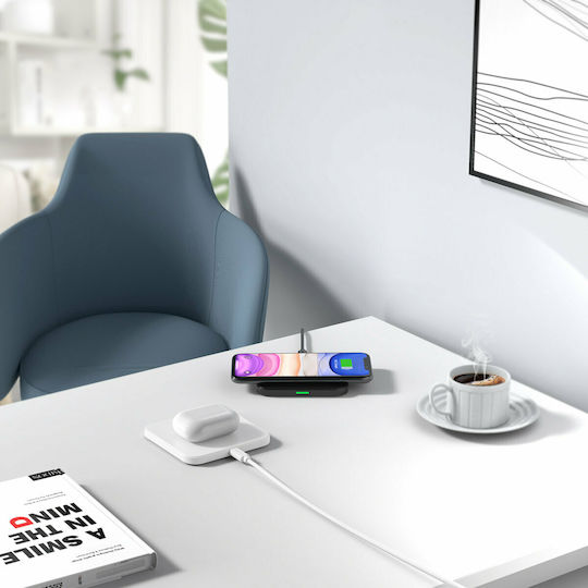 Choetech Ασύρματος Φορτιστής (Qi Pad) 10W Black / White (T511-S)