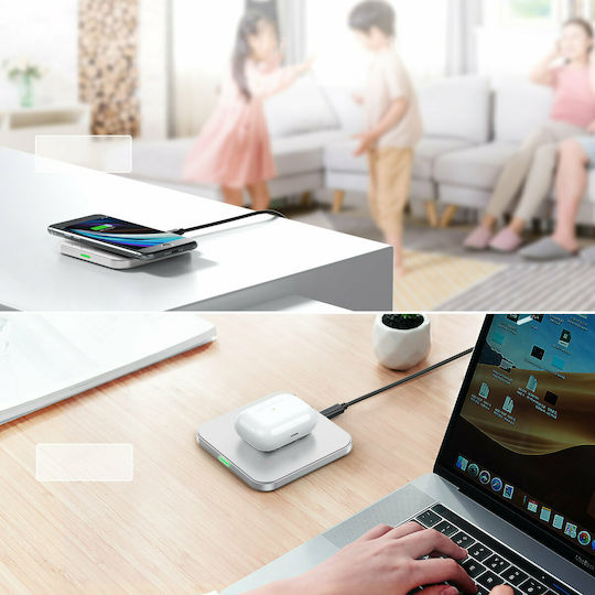 Choetech Ασύρματος Φορτιστής (Qi Pad) 10W Black / White (T511-S)