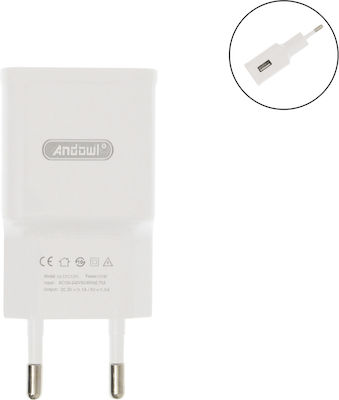 Andowl Charger Without Cable with USB-A Port Whites (Q-DC120)