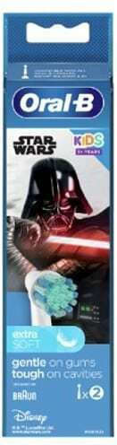 Oral-B Kids Electric Toothbrush Replacement Heads 2 Pieces for 3+ Years Darth Vader