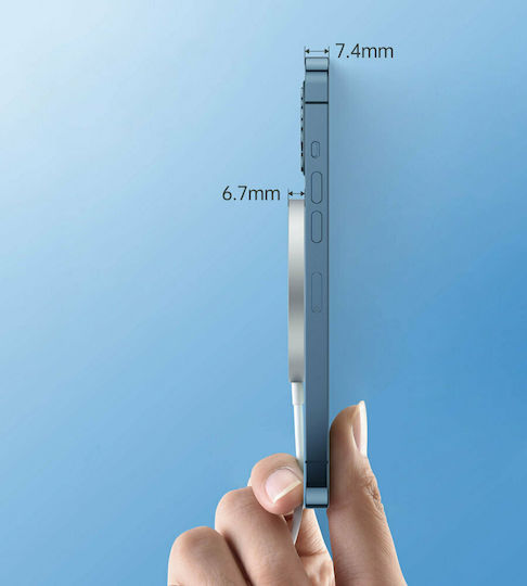 Choetech Φορτιστής Magsafe 20W Ασημί (Q5004+H047 & Adapter)