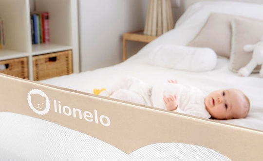 Lionelo Eva Πτυσσόμενο Προστατευτικό Κάγκελο Κρεβατιού από Ύφασμα σε Γκρι Χρώμα 150x35x42εκ.