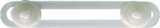 ERGOhome Cabinet & Drawer Lock with Sticker made of Plastic in White Color 17x3cm 1pcs