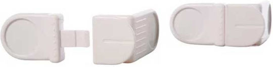 Dreambaby Cabinet & Drawer Lock with Sticker made of Plastic in White Color 11.6εκ. 2pcs