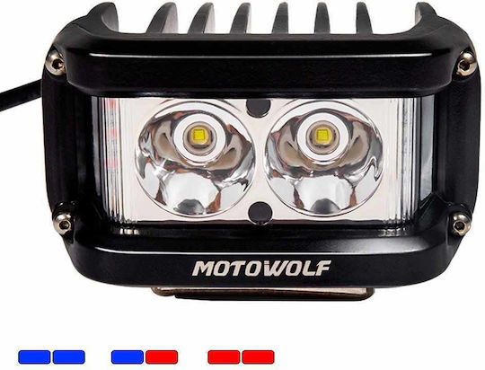 Motowolf Προβολάκι LED 25W 12-80V 6500Κ 1τμχ