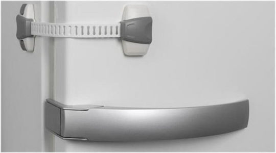 Inofix Ασφάλεια Ντουλαπιού & Συρταριού με Αυτοκόλλητο από Πλαστικό σε Λευκό Χρώμα 21x5.6εκ.