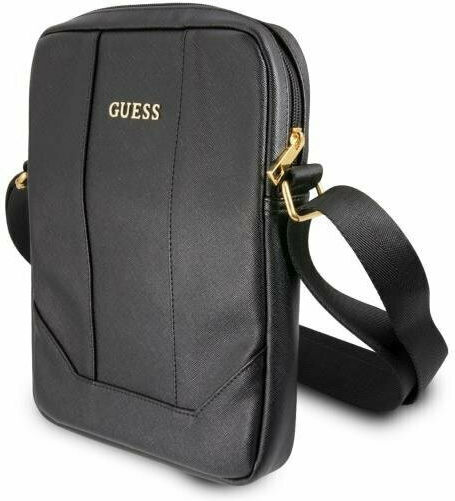 Guess Geantă Saffiano Neagră Universal 10"