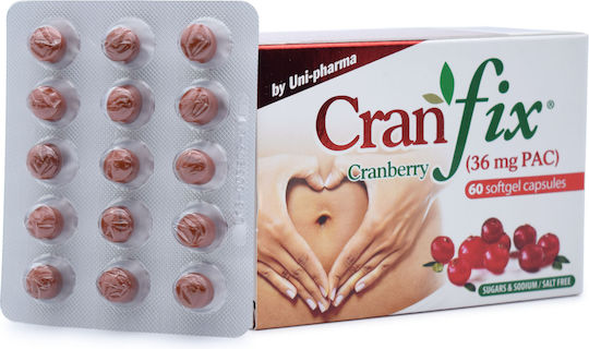 UNI-PHARMA Cranfix 60 μαλακές κάψουλες