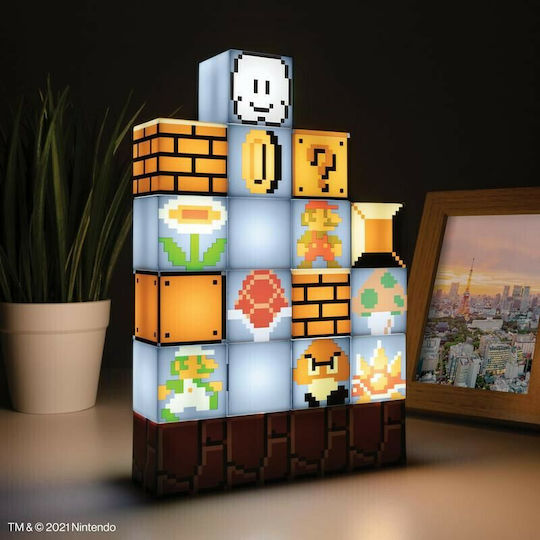 Paladone Kinder Dekorative Lampe Super Mario Bros Mehrfarbig 20εκ.