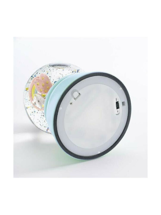 Djeco Kids Decorative Lamp Snowball Unicorn Blue 11x11x14εκ.