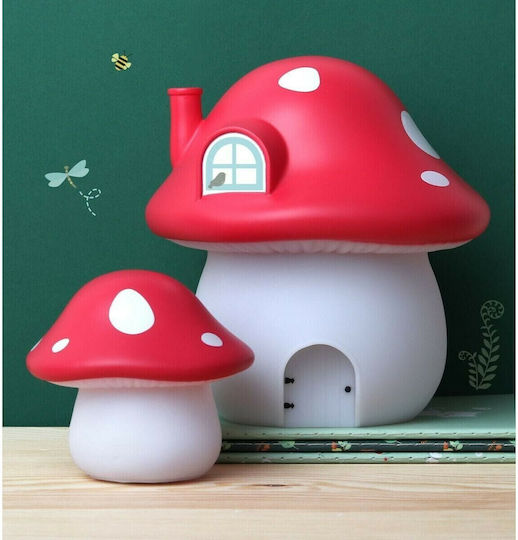 A Little Lovely Company Lumini LED Lampă decorativă pentru copii Mushroom Roșu