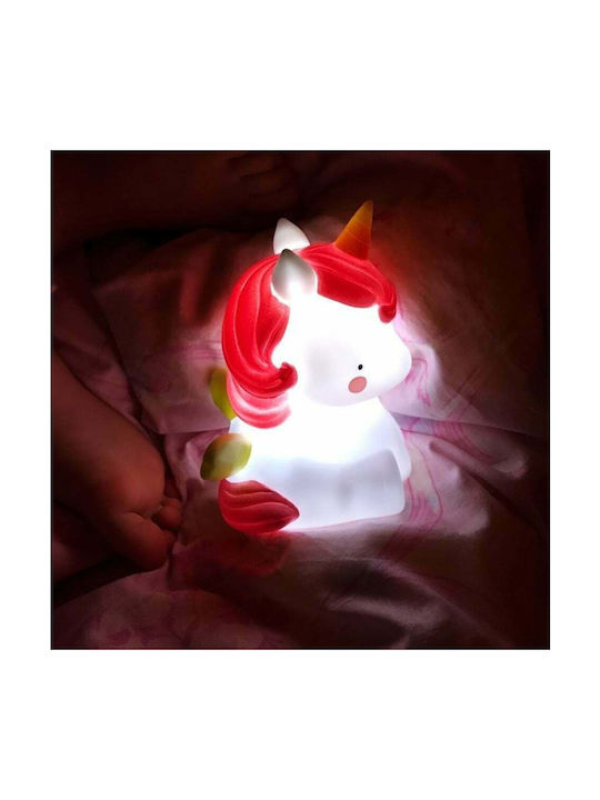 A Little Lovely Company Led Παιδικό Διακοσμητικό Φωτιστικό Unicorn Ροζ 8.5x12.5x10εκ.