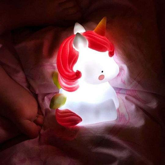 A Little Lovely Company LED Kinder Dekorative Lampe Unicorn Rosa 8.5x12.5x10εκ.