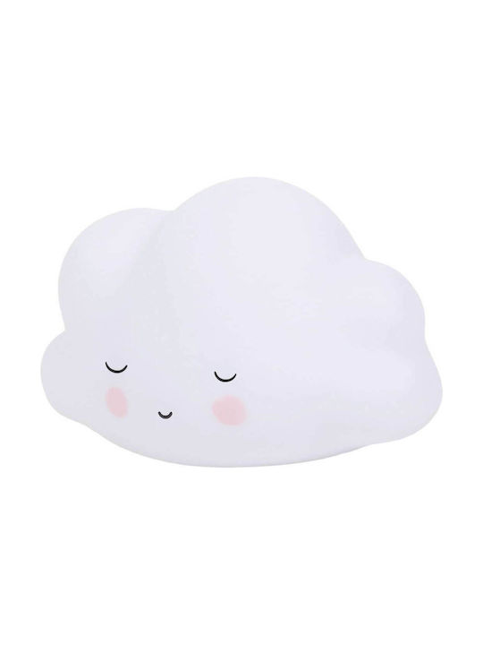 A Little Lovely Company Lumini LED Lampă decorativă pentru copii Cloud cu Schimbări de Culori Alb