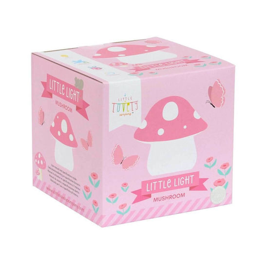 A Little Lovely Company Led Kids Decorative Lamp Mushroom Pink