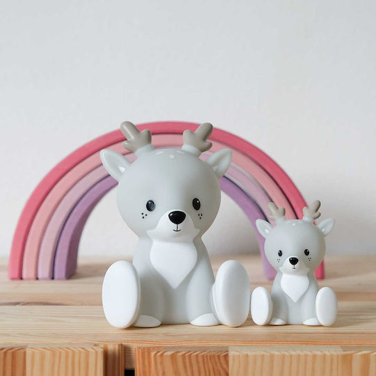 Flow Led Kids Decorative Lamp Fabian Mini Gray 5x5x7εκ.