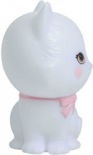 A Little Lovely Company Led Kids Decorative Lamp Kitty with Color Changes White 10.5x8.5x15.3εκ.