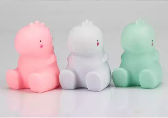 Interbaby LED Детско Декоративно Осветително Тяло Динозавър Розово 15.5x9.2x8.3см