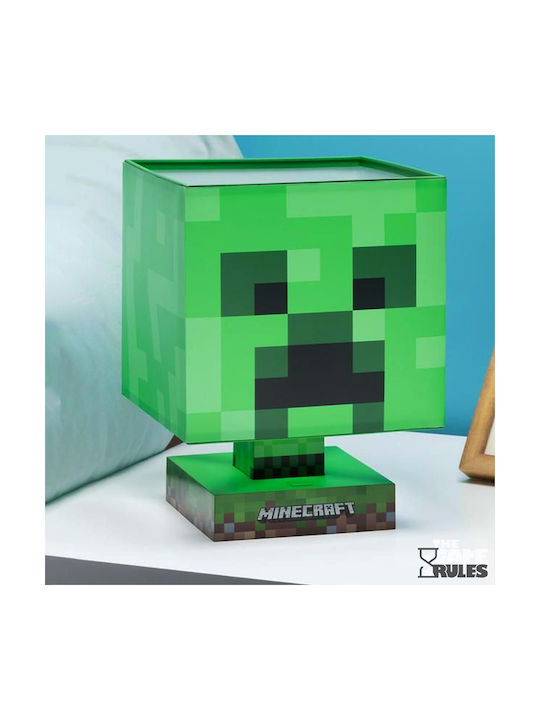 Paladone Lampă decorativă pentru copii Minecraft Creeper Verde